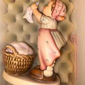 Charming Figurine of Girl with Basket